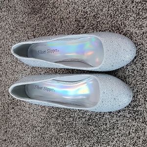 Silver Sparkly Heels